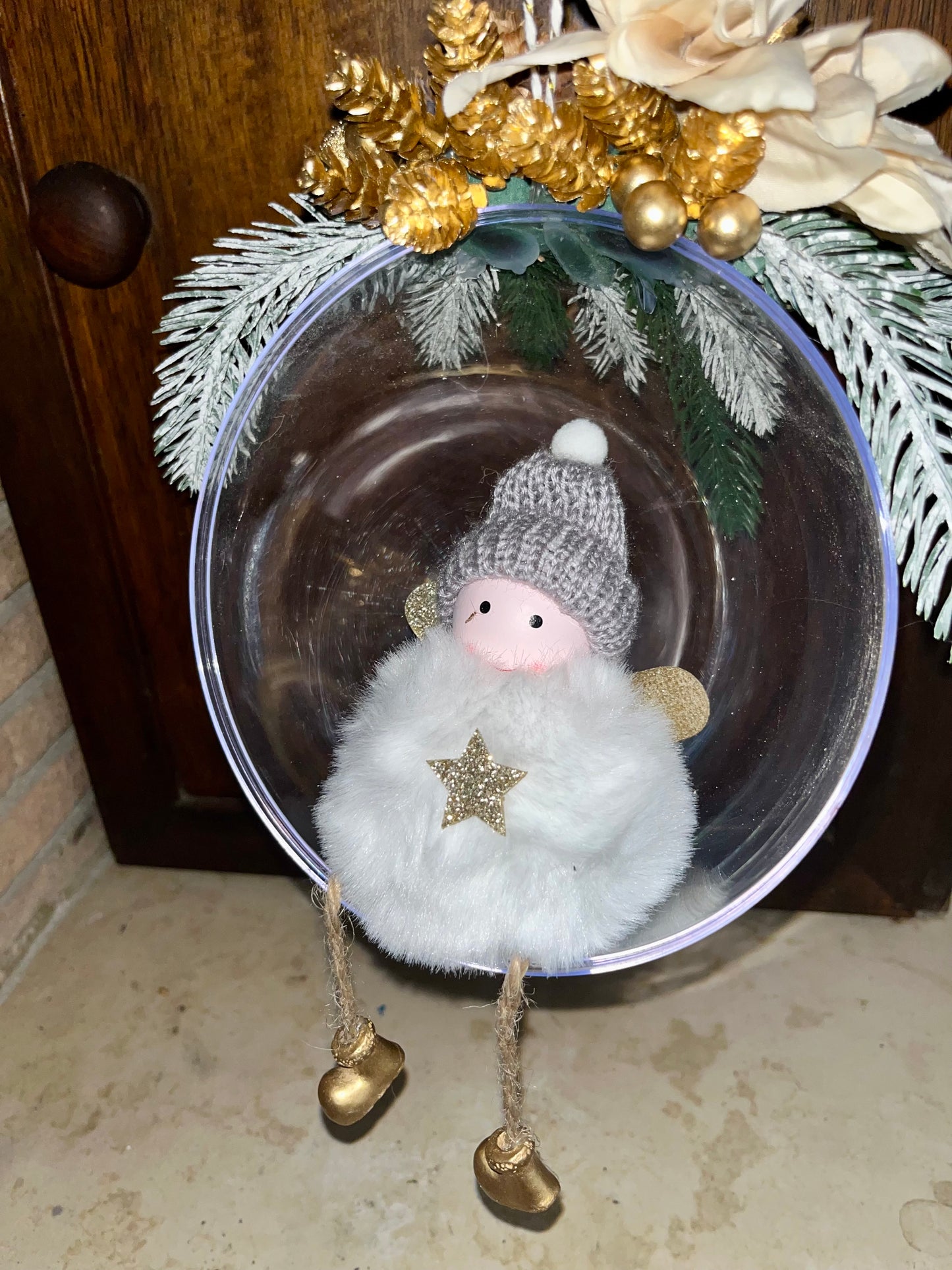 Angioletto a dondolo bianco