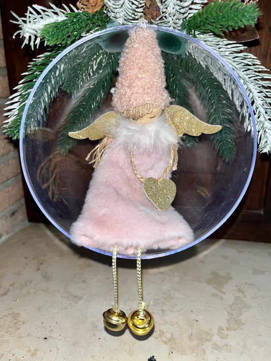 Angioletto a dondolo rosa