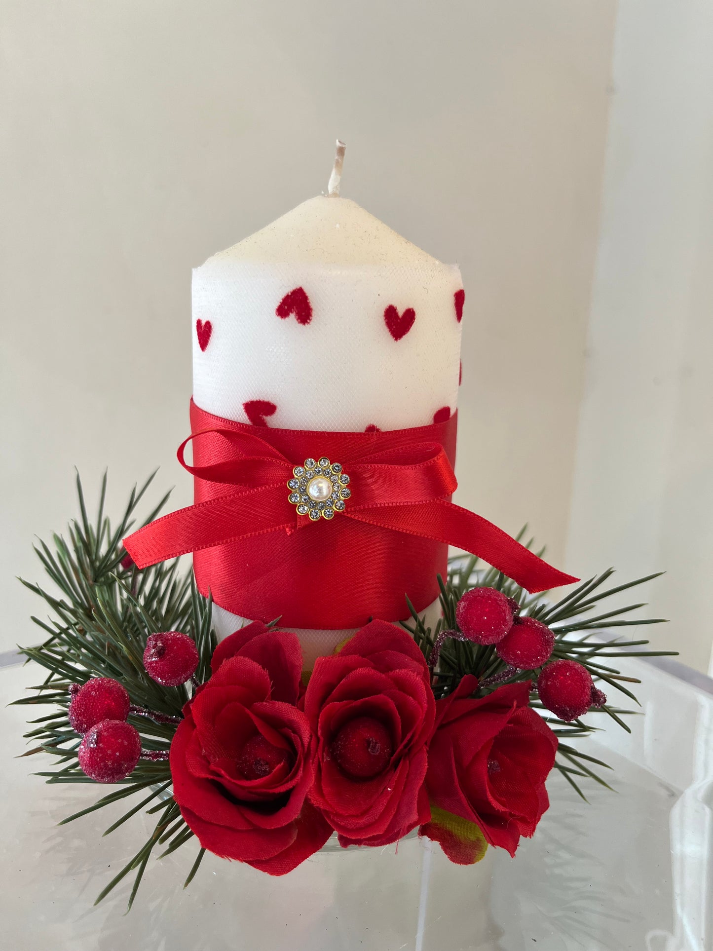 Centrotavola Candela cuori