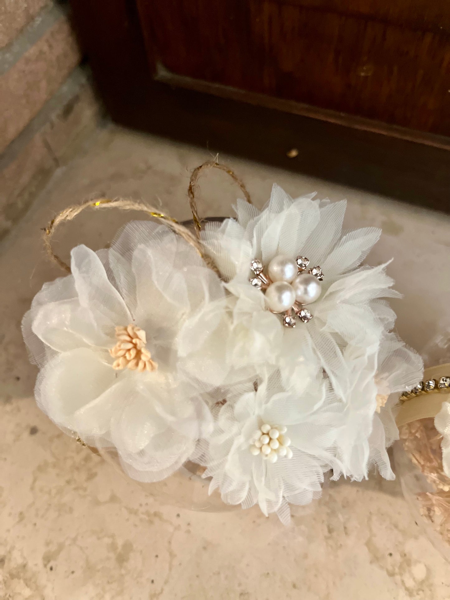 Pallina trasparente fiori