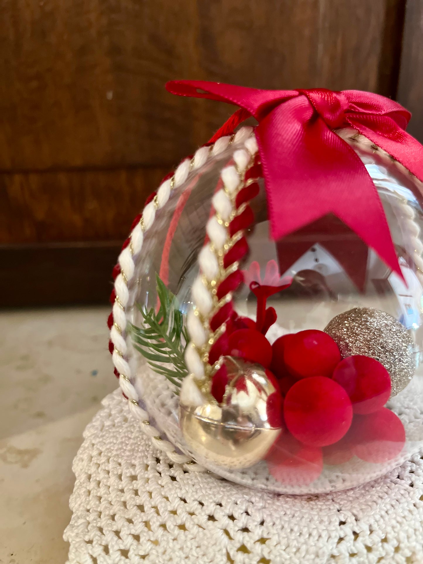 Pallina fiocco rosso