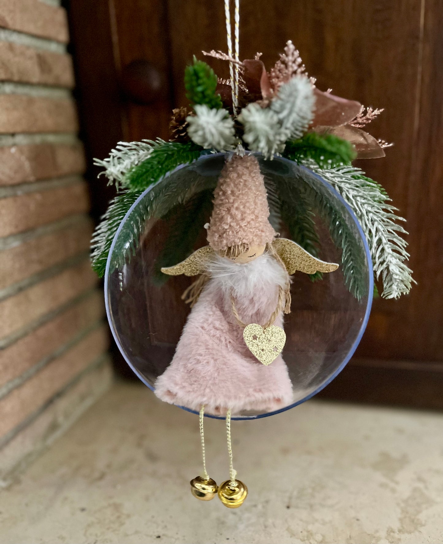 Angioletto a dondolo rosa