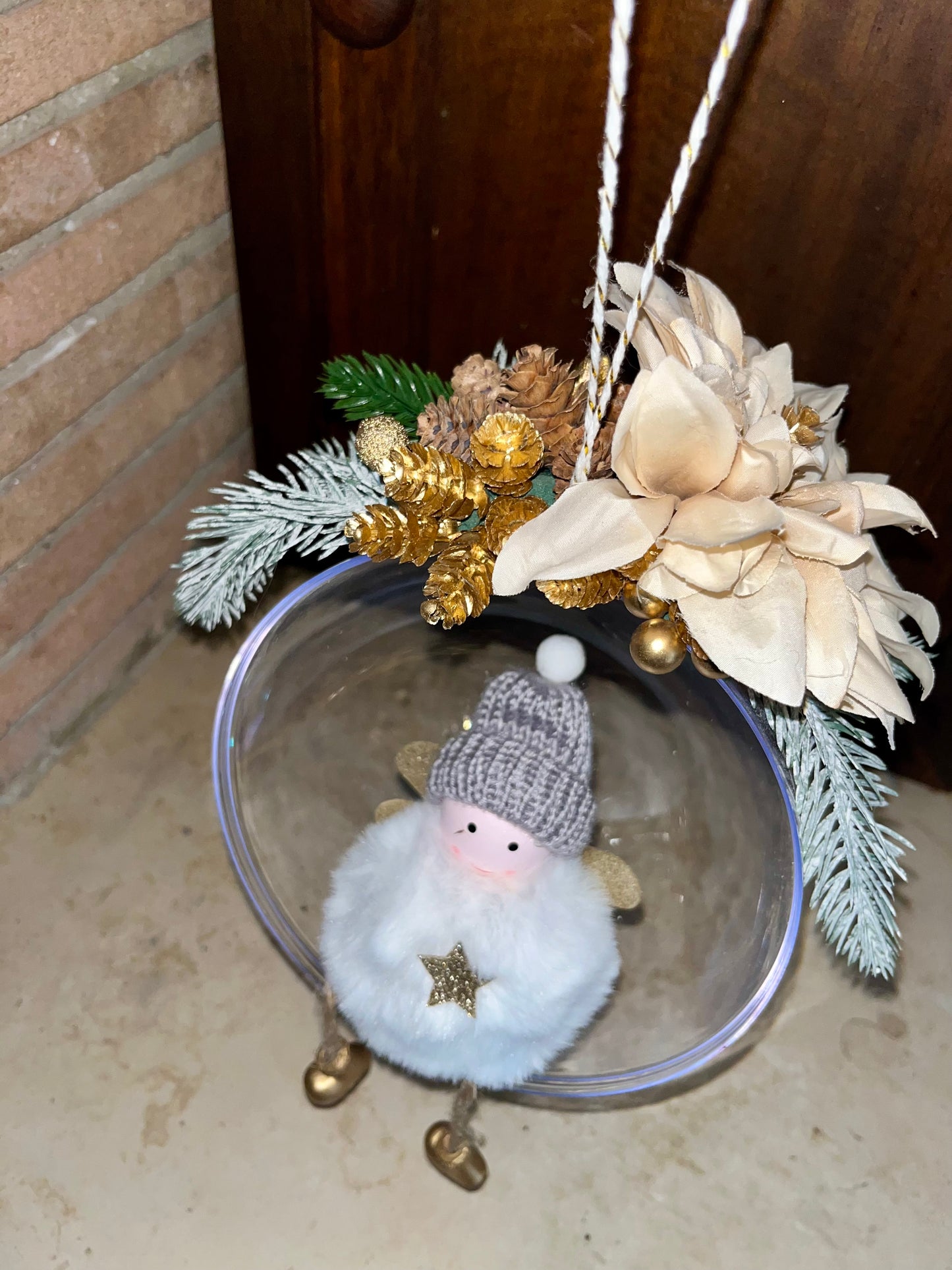 Angioletto a dondolo bianco