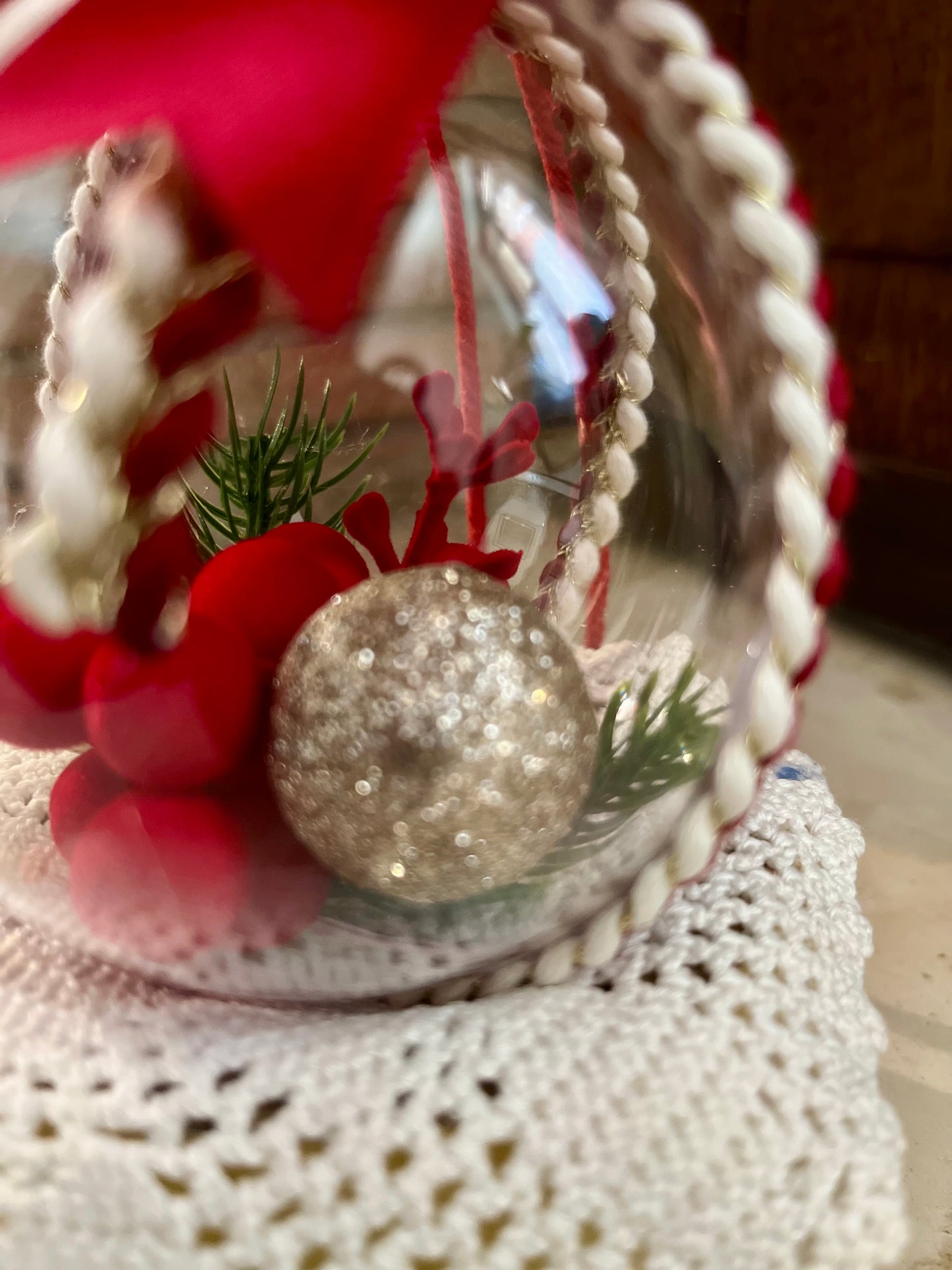 Pallina fiocco rosso