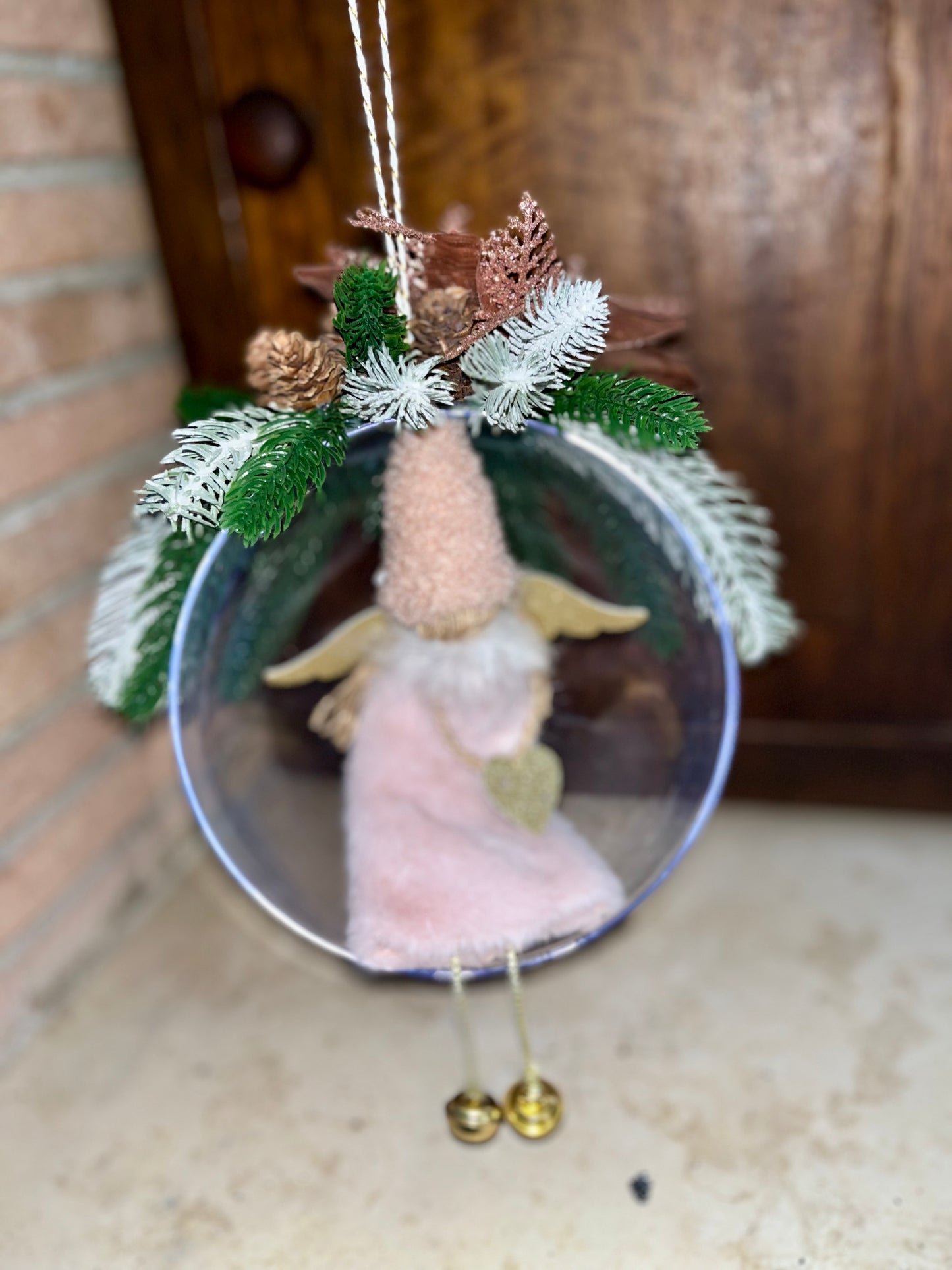 Angioletto a dondolo rosa