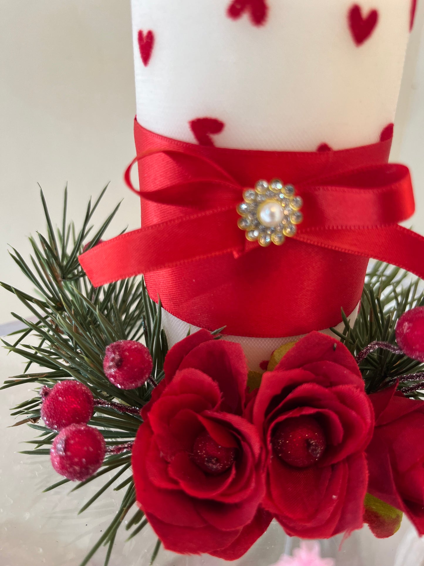 Centrotavola Candela cuori