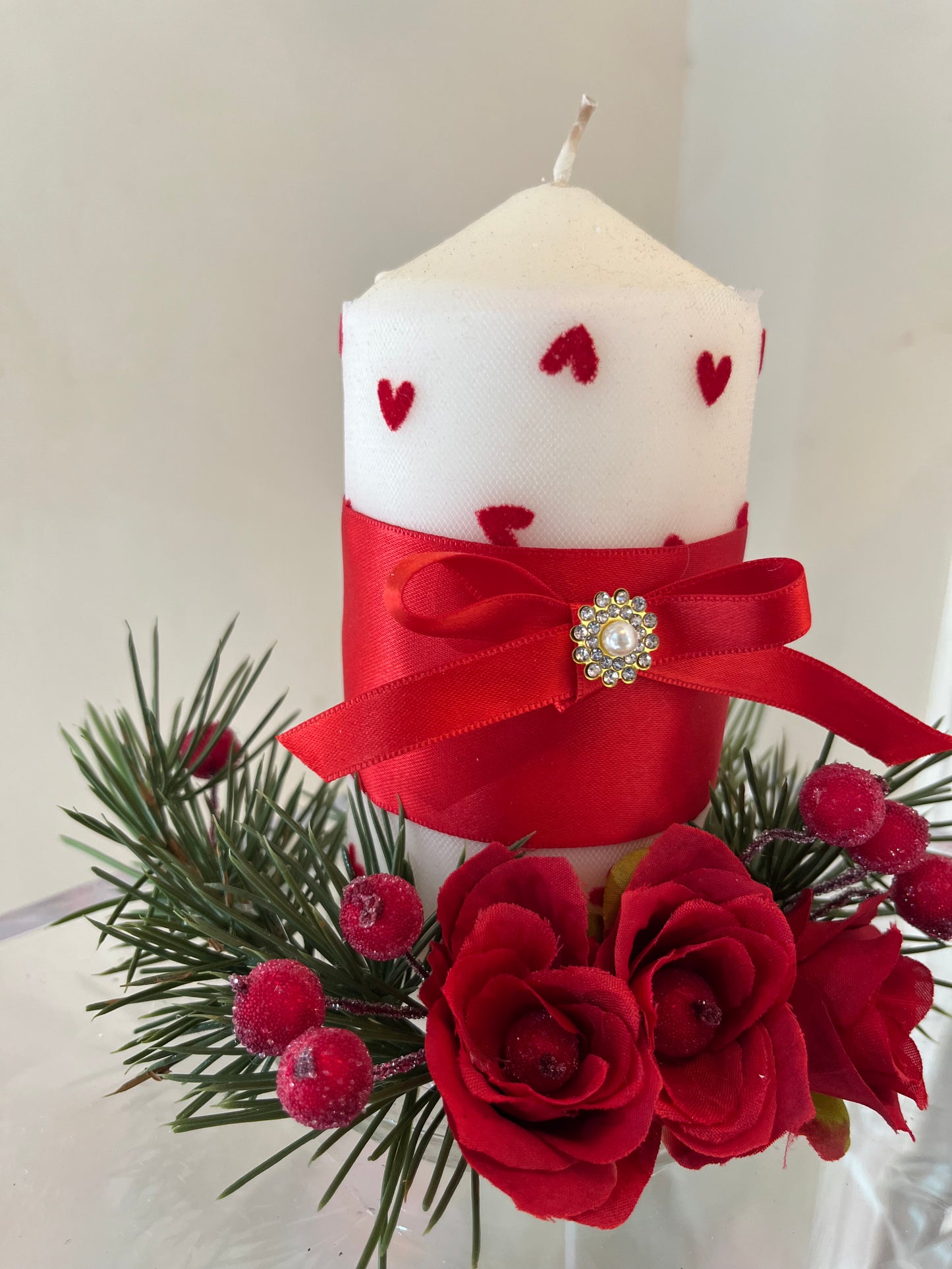 Centrotavola Candela cuori